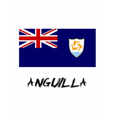 Anguilla Flag Tshirts by flagshirt