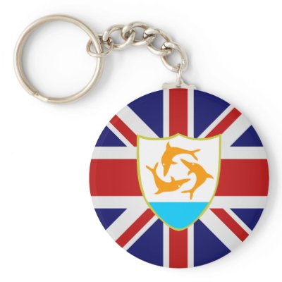 Anguilla High quality Flag Key Chain by representmycountry