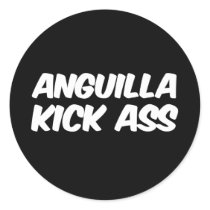 Anguilla Kick Ass Stickers