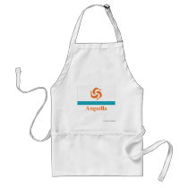 Anguilla Local Flag with Name Apron