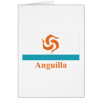 Anguilla Local Flag with Name Cards