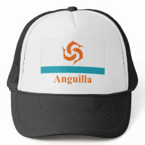 Anguilla Local Flag with Name Trucker Hat