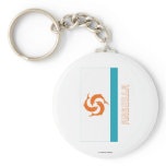 Anguilla Local Flag with Name Keychains