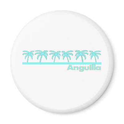 Anguilla Fridge Magnet by bartstshirts