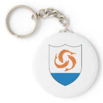 Anguilla Official Coat Of Arms Heraldry Symbol Keychain