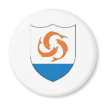 Anguilla Official Coat Of Arms Heraldry Symbol Magnet