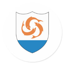 Anguilla Official Coat Of Arms Heraldry Symbol Sticker