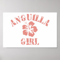 Anguilla Pink Girl Print