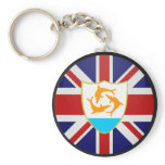 Anguilla quality Flag Circle Keychains