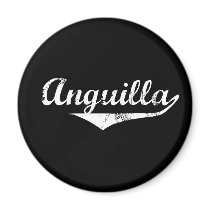 Anguilla Revolution Style Fridge Magnet