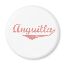Anguilla Revolution Style Fridge Magnet
