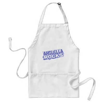 Anguilla Rocks Apron by worldtees