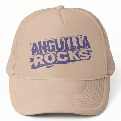 Anguilla Rocks Hat by worldtees