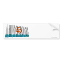 Anguilla Waving Local Flag Bumper Stickers