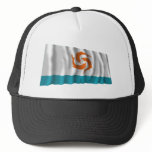 Anguilla Waving Local Flag Mesh Hats