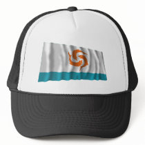 Anguilla Waving Local Flag Mesh Hats
