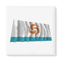 Anguilla Waving Local Flag Magnet