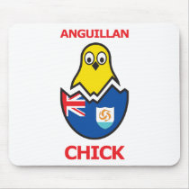 Anguillan Chick Mousepads