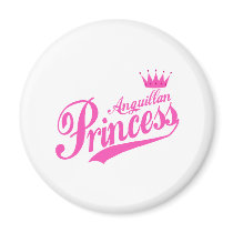 Anguillan Princess Fridge Magnet