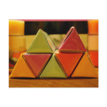 angular color isoceles pleez postcards