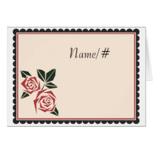 Angular Roses Card