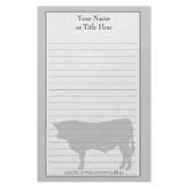 Angus Bull Stationery by Customizables Angus Bull Stationery
