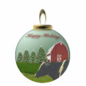 Angus Cow Christmas Farm Ornament photo sculptures
