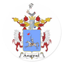 Angyal Family Hungarian Coat of Arms stickers