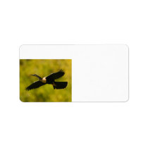 anhinga in flight custom address label