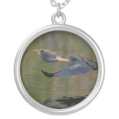 Anhinga Takeoff Custom Necklace by WorldDesign