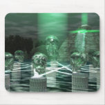 Anicent Mayan Ritual 13 Crystal Skulls Mouse Mats