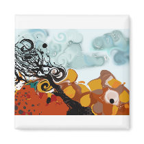 Anika the Tree magnets by MyOtherPlanet Anika the Tree magnets