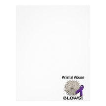 Animal Abuse Blows Awareness Design Letterhead Design