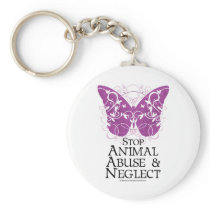 Animal Abuse Butterfly Keychains