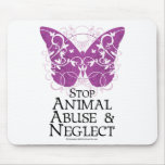 Animal Abuse Butterfly Mouse Pad
