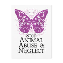 Animal Abuse Butterfly Post Cards