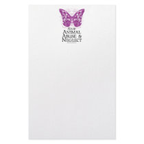 Animal Abuse Butterfly stationery by fightcancertees Animal Abuse Butterfly stationery