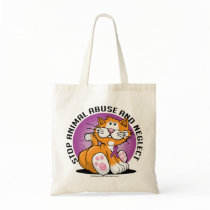 Animal Abuse Cat Canvas Bags