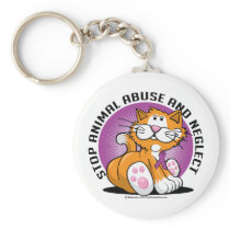 Animal Abuse Cat Key Chains