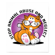 Animal Abuse Cat posters by fightcancertees Animal Abuse Cat posters