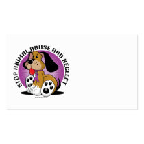 Animal Abuse Dog business cards by fightcancertees Animal Abuse Dog business cards