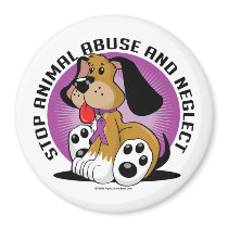Animal Abuse Dog Refrigerator Magnets