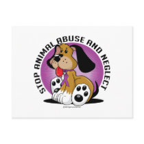 Animal Abuse Dog Post Cards