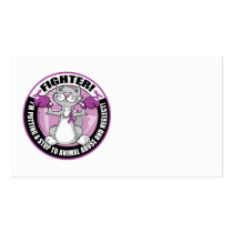 Animal Abuse Fighter Cat Business Card Template