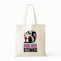 Animal Abuse Stinks Canvas Bags