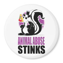 Animal Abuse Stinks Fridge Magnets