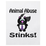 Animal Abuse Stinks Skunk Awareness Design flyers