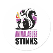 Animal Abuse Stinks Sticker