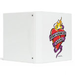 Animal Abuse Tattoo Heart Vinyl Binders