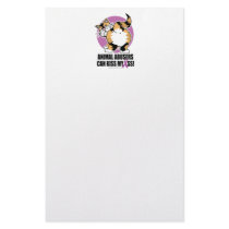 Animal Abusers Can Kiss My Ass Cat stationery by fightcancertees Animal Abusers Can Kiss My Ass Cat stationery